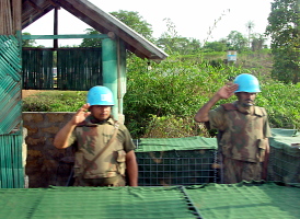 Checkpoint der UN-Truppen