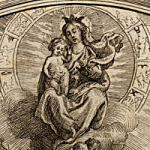 Jungfrau Maria mit Jesuskind (Illustration von 1712)