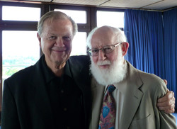Geoffrey Hartman (r.) und Hayden White nach der Verleihung der Ehrendoktorwürde 2009.