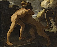 Klassische Heldendarstellung von Herkules